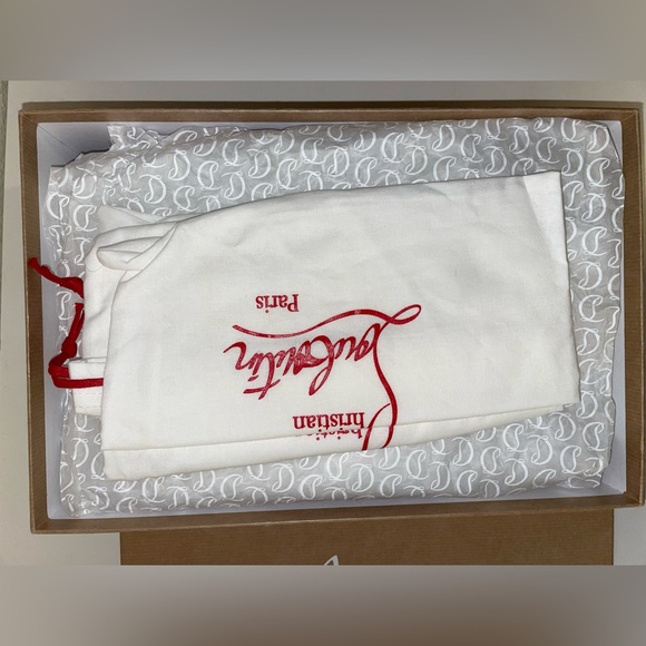 CHRISTIAN LOUBOUTIN DEBOUT CONDORAPIK 100 VINYL & PATENT PUMP LIN BLUE SPLASH - Picture 12 of 13